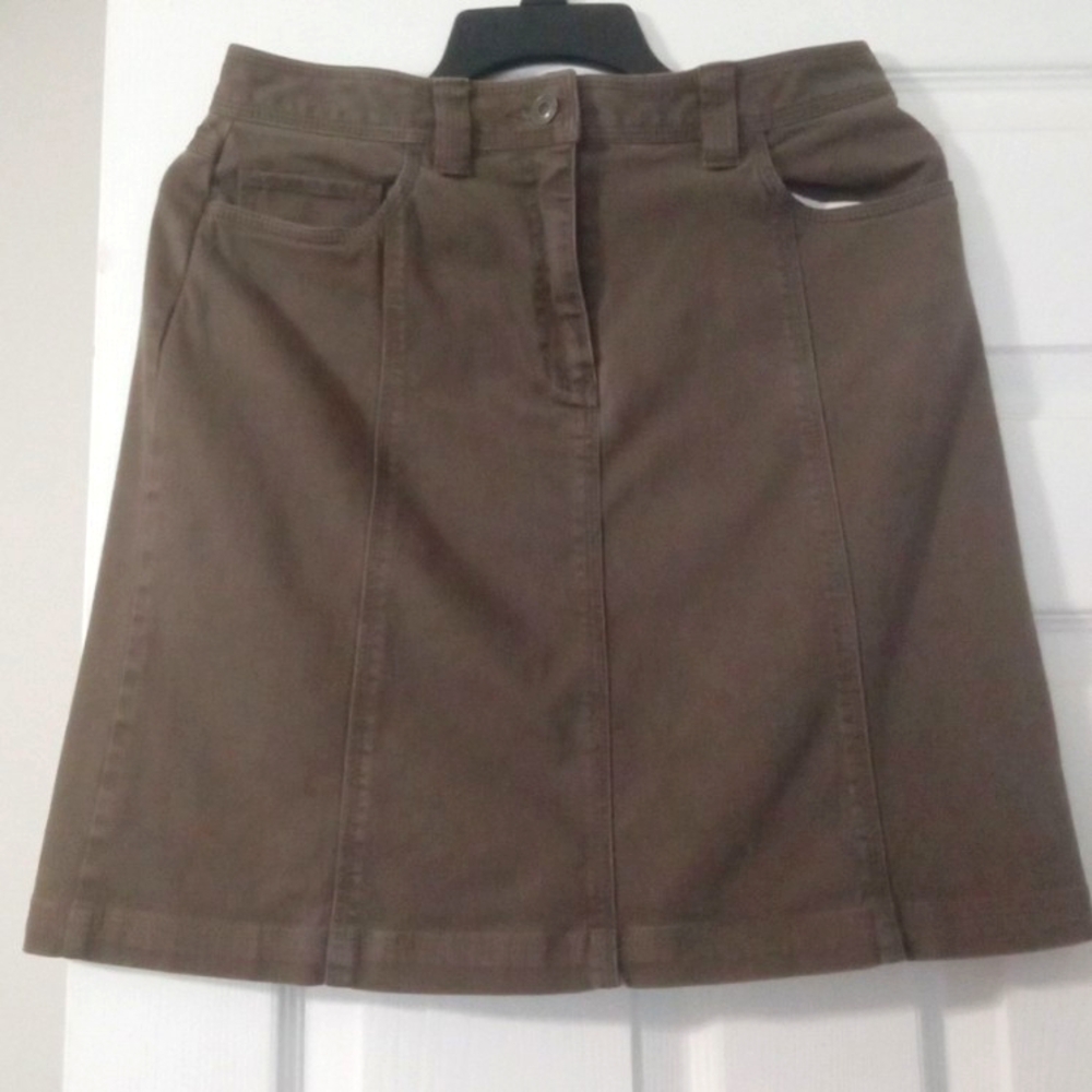 Talbots brown skirt